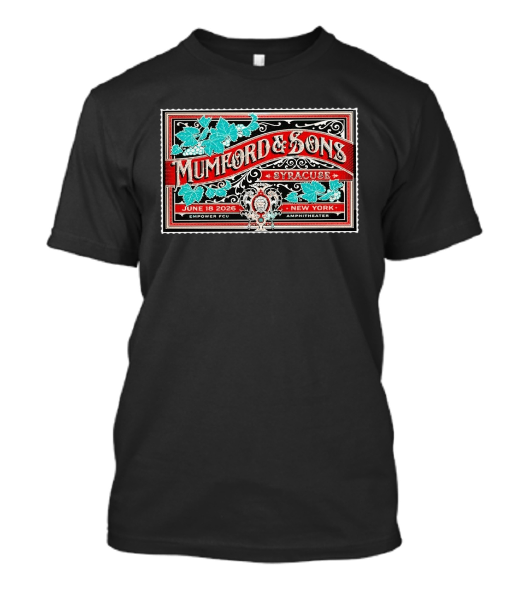 Mumford And Sons Syracuse June 18 2026 Empower FCU Amphitheater New York T-Shirt