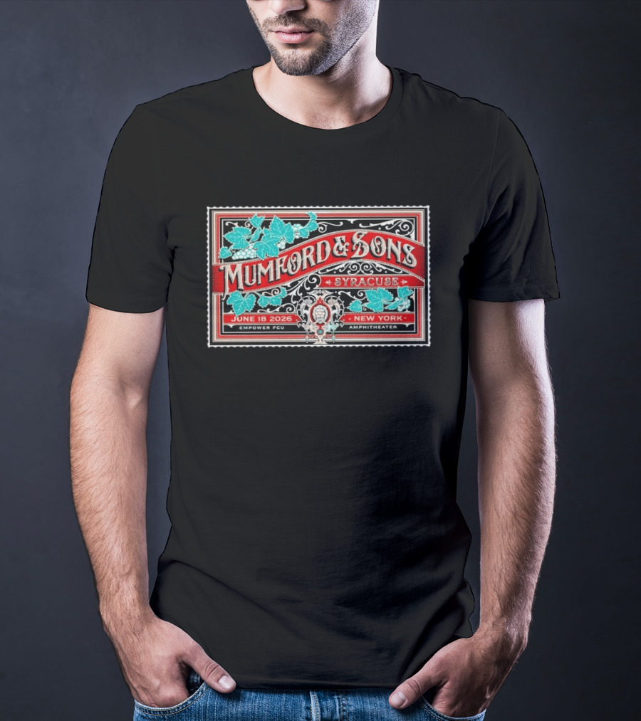 Mumford And Sons Syracuse June 18 2026 Empower FCU Amphitheater New York T-Shirt