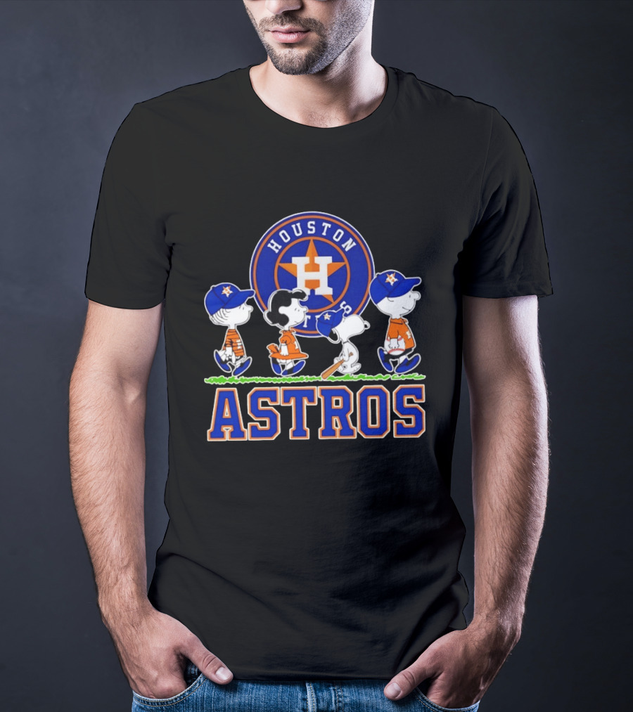 Houston Astros Snoopy Charlie Brown Lucy Linus Abbey Road 2026 T-Shirt