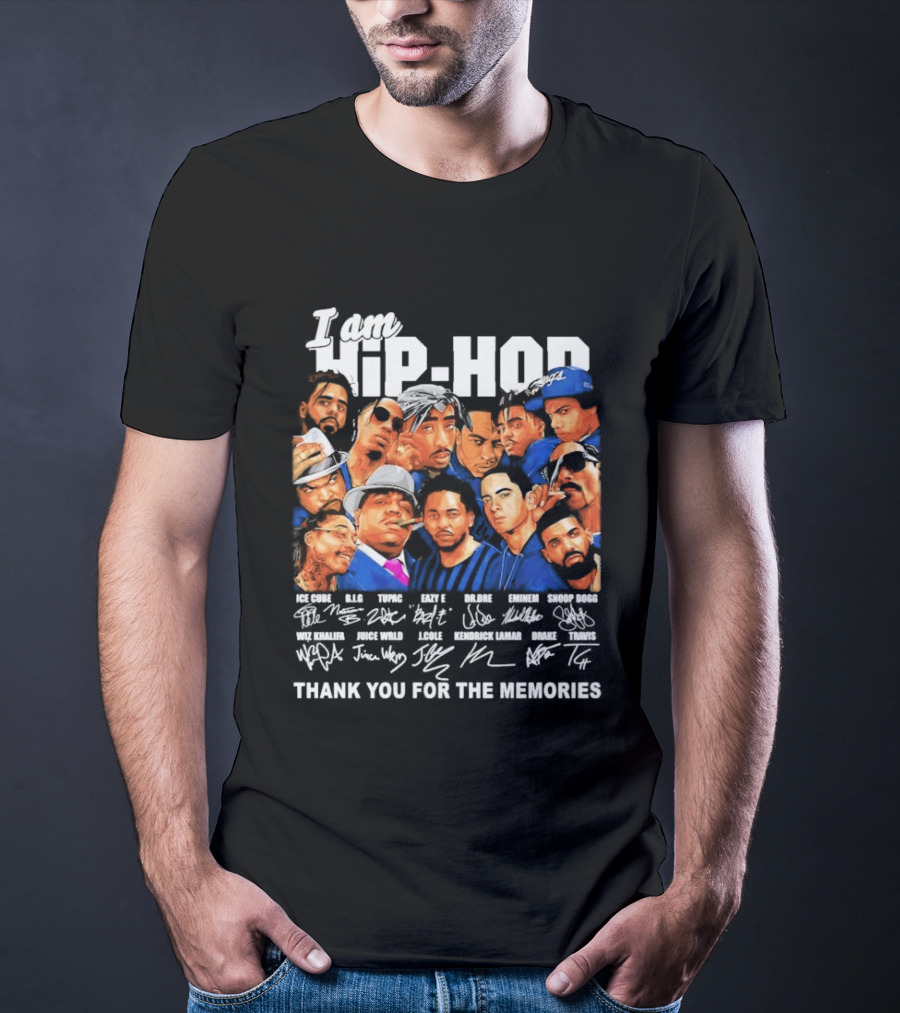 I Am Hip Hop Thank You For The Memories Iconic Artist Signatures T-Shirt