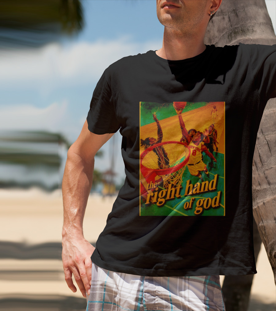 OG Anunoby New York Knicks Basketball The Right Hand Of God 2026 T-Shirt