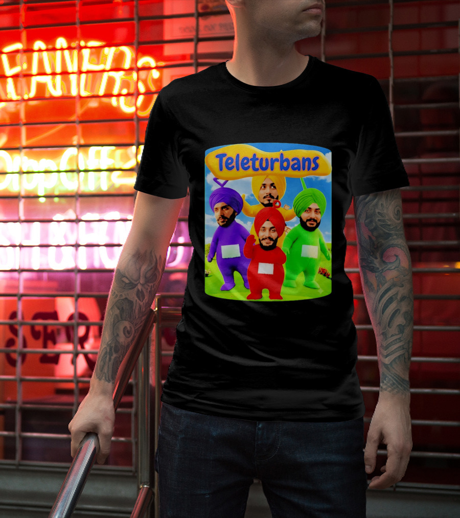 Teleturbans Colorful Characters Parody Featuring Turbans T-Shirt
