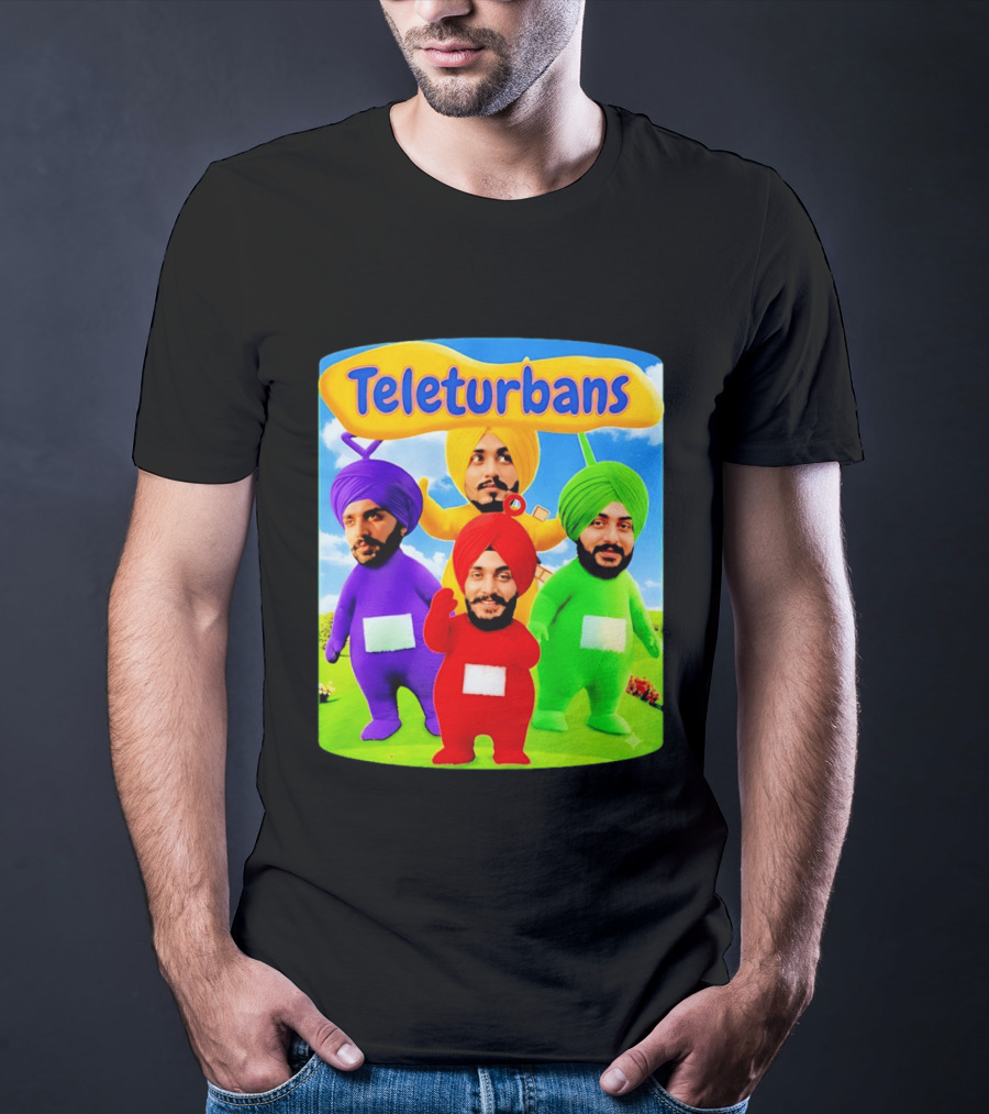 Teleturbans Colorful Characters Parody Featuring Turbans T-Shirt