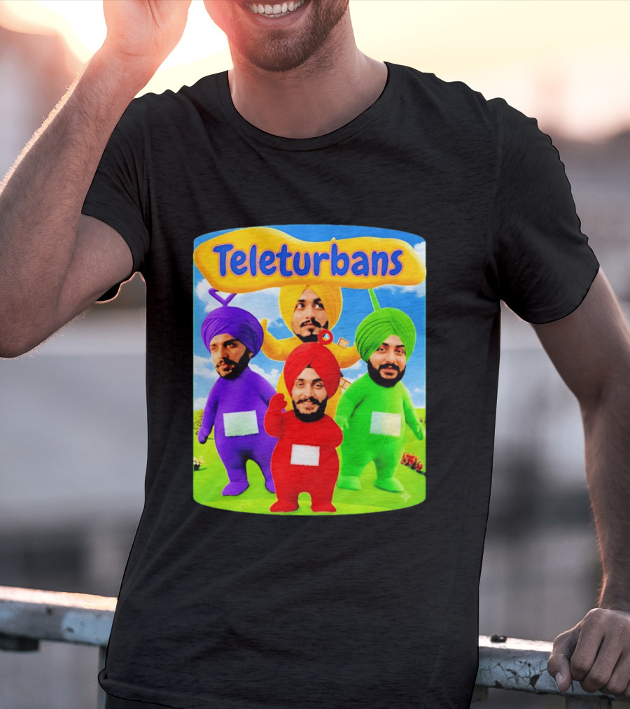 Teleturbans Colorful Characters Parody Featuring Turbans T-Shirt