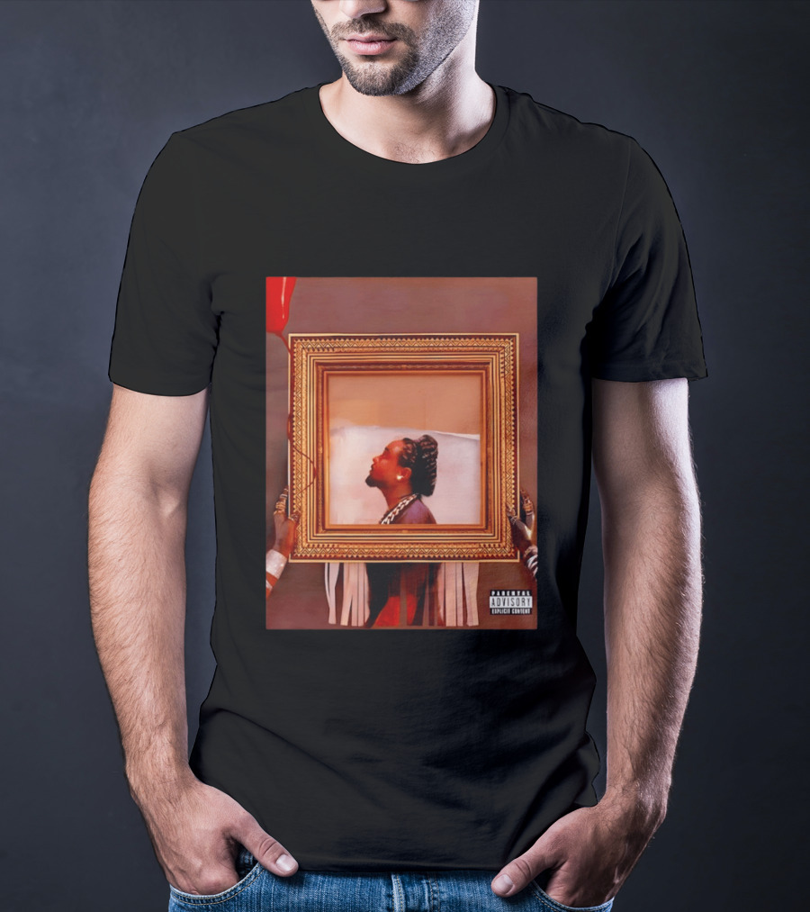 Wale Album Cover Parental Advisory Explicit Content Picture Frame T-Shirt