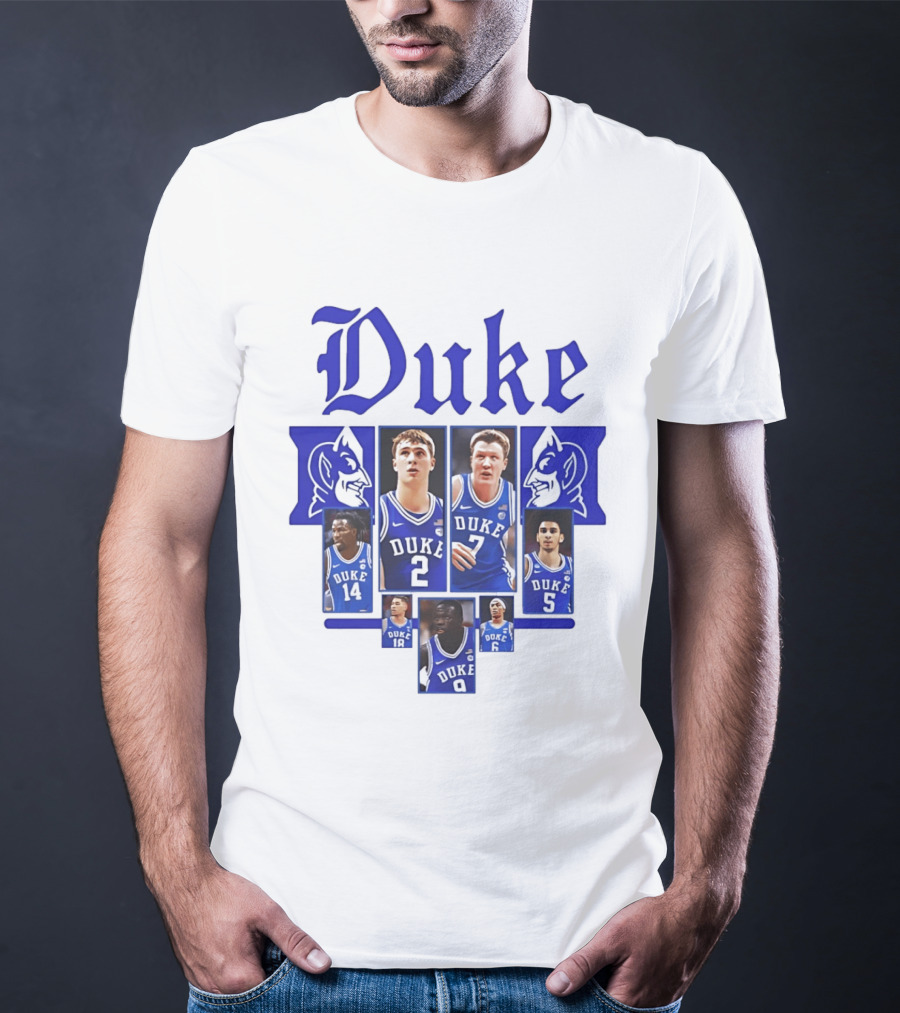 Duke Blue Devils Basketball Team Collage 2025 2026 T-Shirt