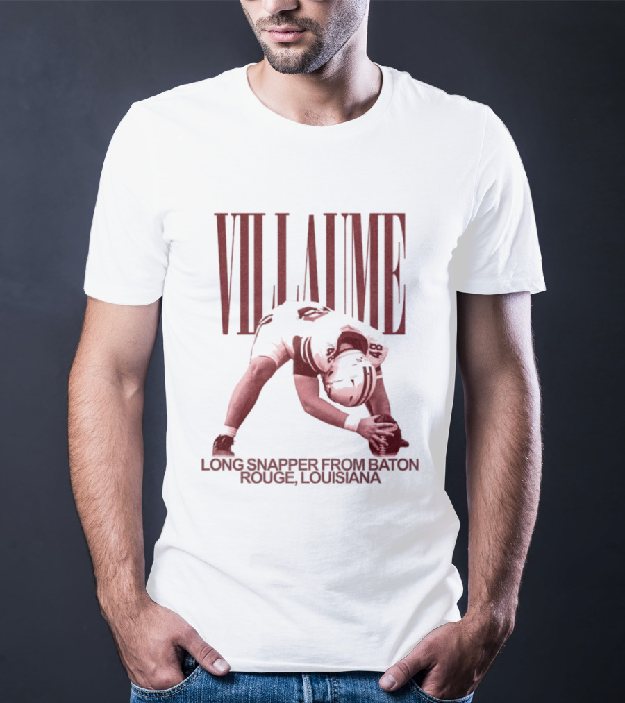 Villaume Long Snapper Baton Rouge Louisiana Football Player T-Shirt