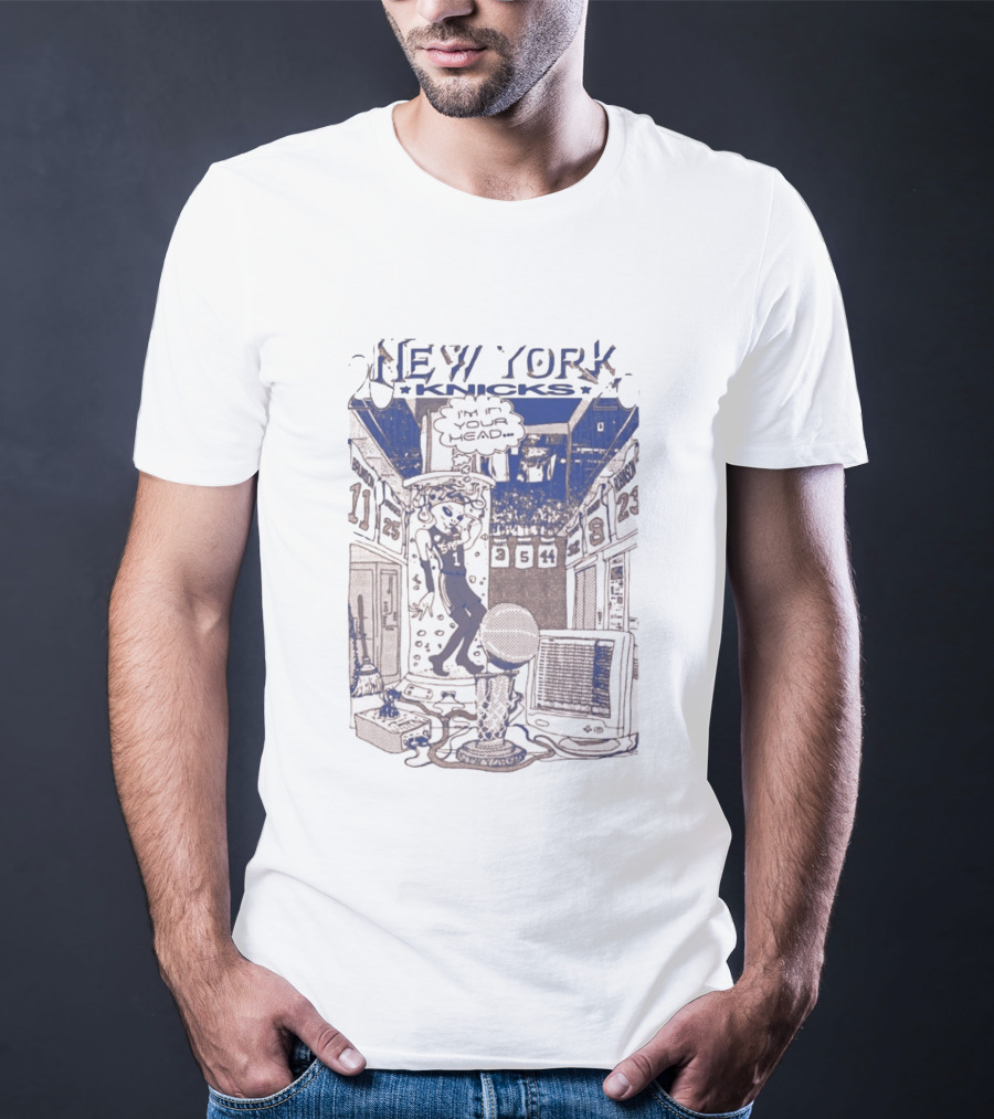 New York Knicks I'm In You Head Alien Basketball T-Shirt