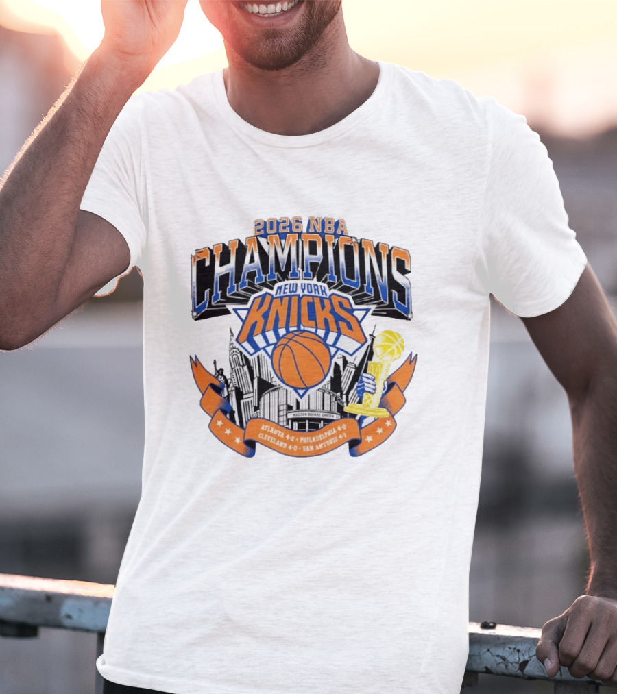 2026 NBA Champions New York Knicks Madison Square Garden T-Shirt