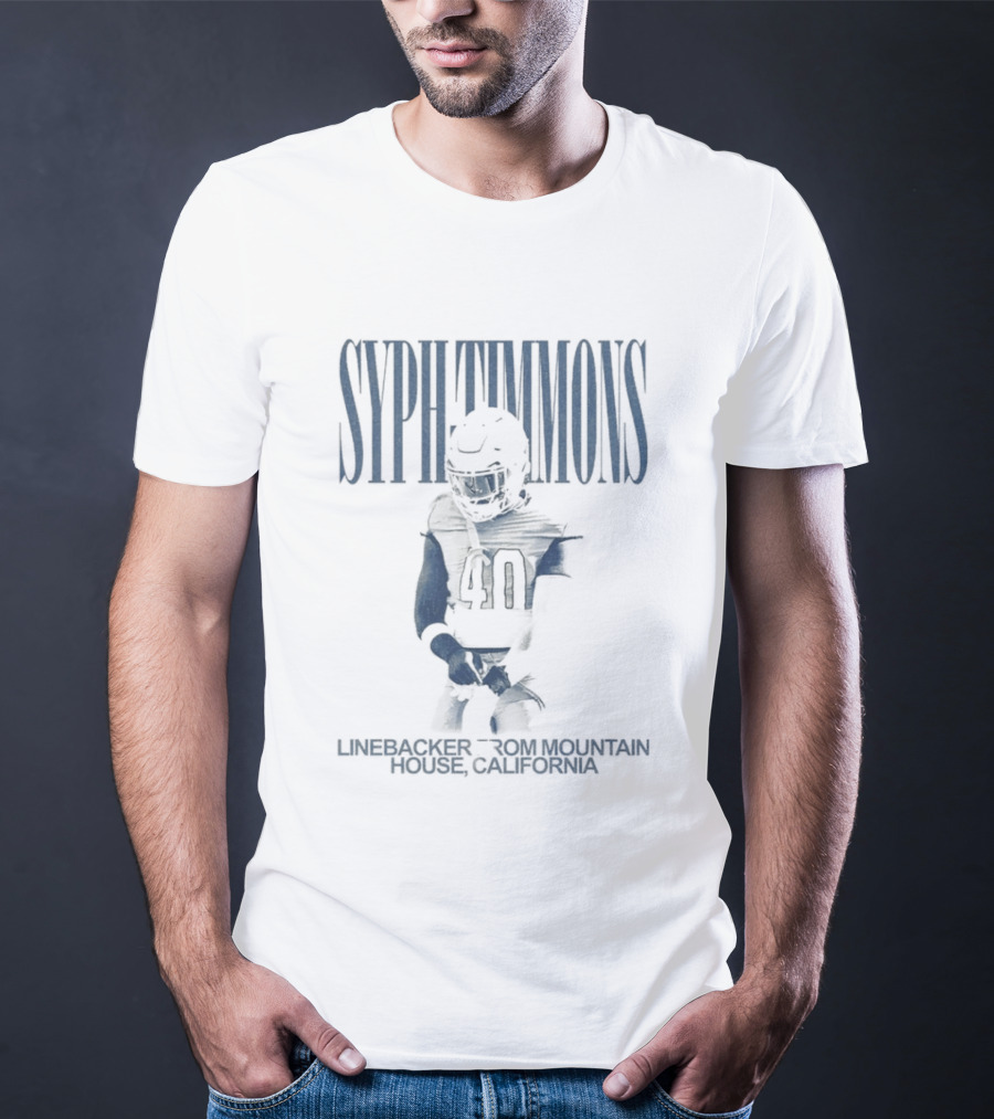 Syph Timmons Linebacker Orlando California Football 40 T-Shirt