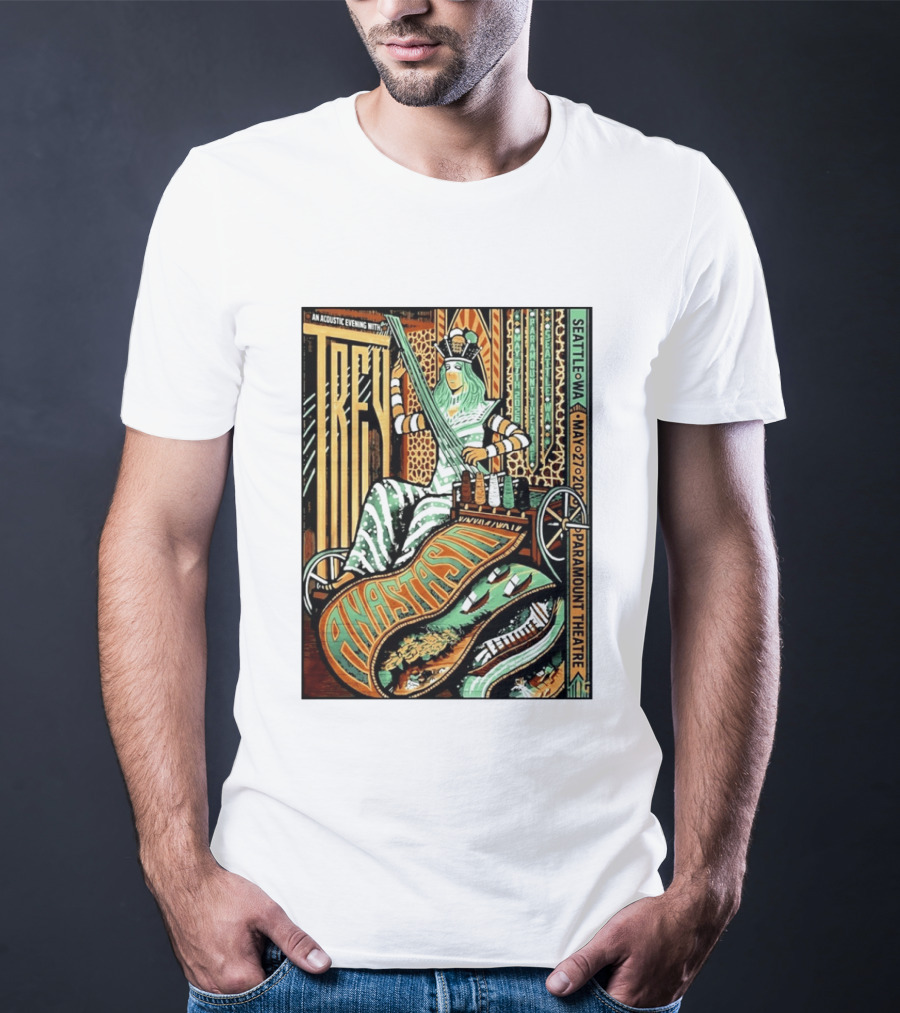 Trey Anastasio Acoustic Evening Seattle WA May 27 2026 Paramount Theatre T-Shirt