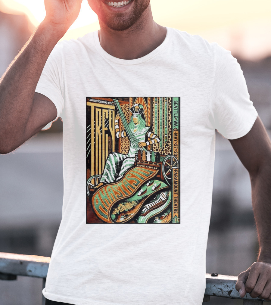Trey Anastasio Acoustic Evening Seattle WA May 27 2026 Paramount Theatre T-Shirt