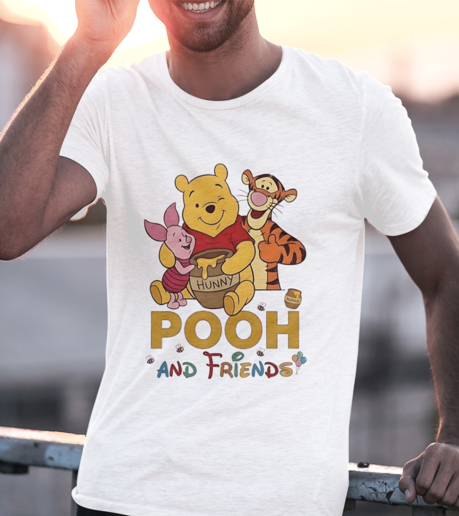 Pooh And Friends Hunny Pot Tigger Piglet T-Shirt