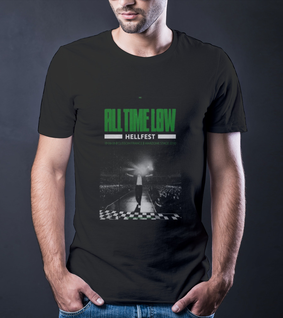 All Time Low Hellfest Clisson France June 18 2026 Warzone Stage 22:10 T-Shirt