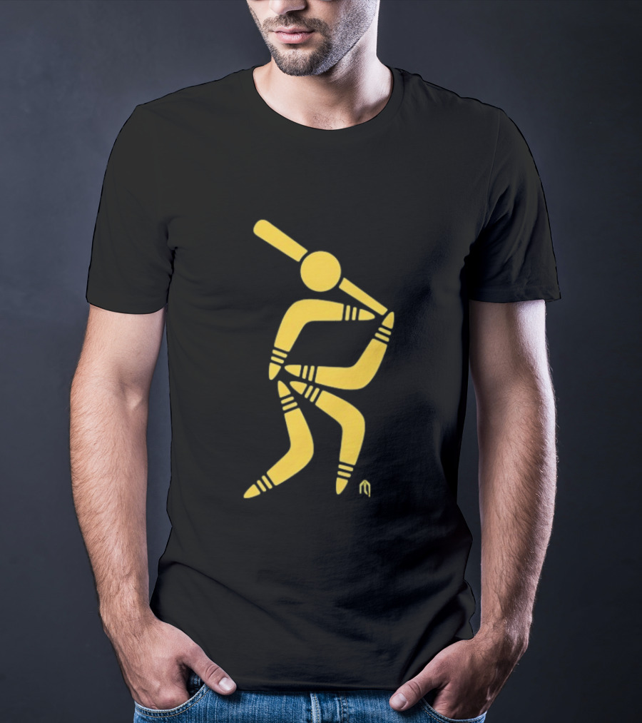 Aussie Baseball Players Boomerang T-Shirt