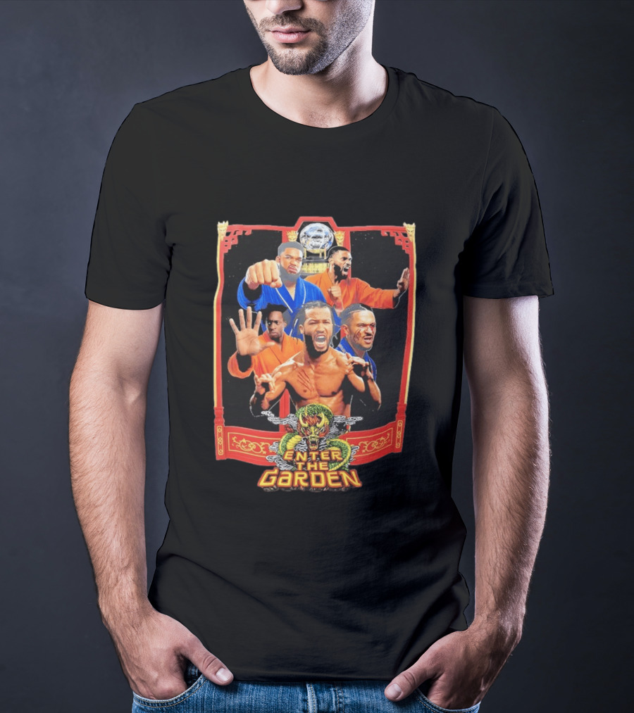 Jalen Brunson Karl Anthony Towns Mikal Bridges Josh Hart Enter The Garden Knicks Basketball T-Shirt