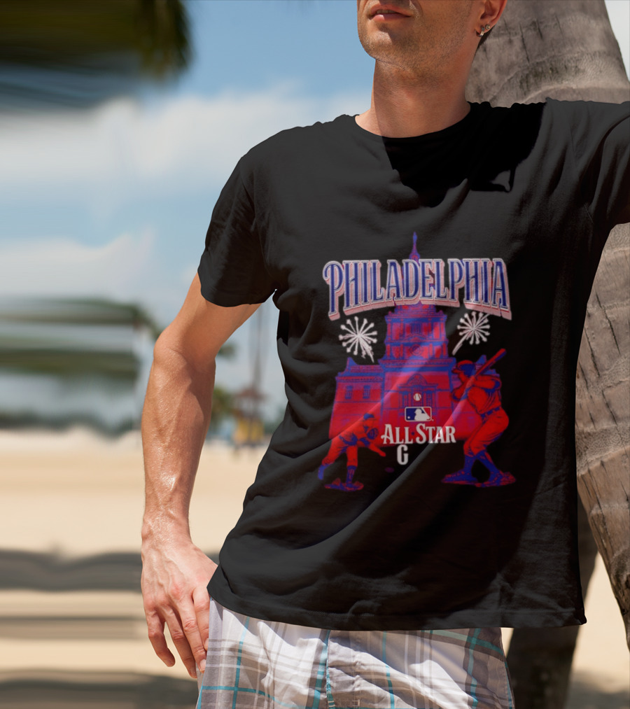 Philadelphia MLB All Star Game 2026 Independence Hall Baseball T-Shirt