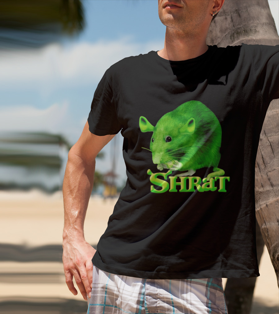 Shrat Chaos Potato Meme Shrek Rat Green Rodent Hybrid T-Shirt