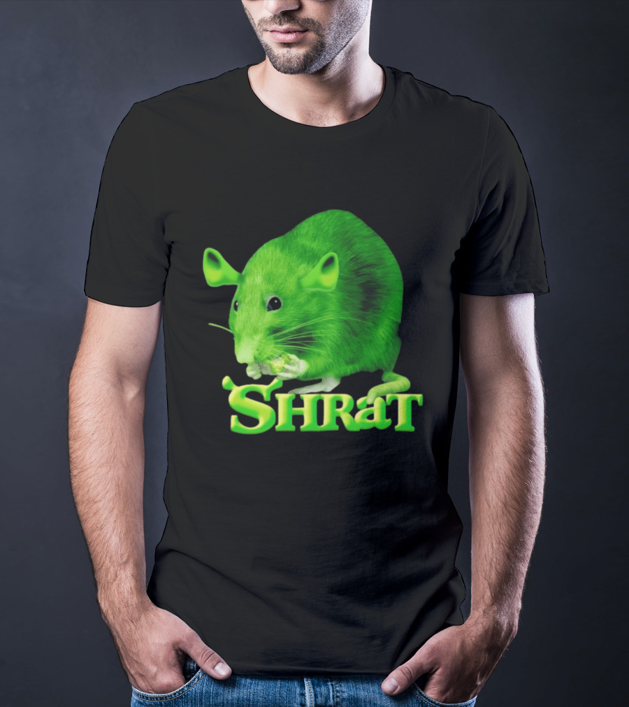 Shrat Chaos Potato Meme Shrek Rat Green Rodent Hybrid T-Shirt