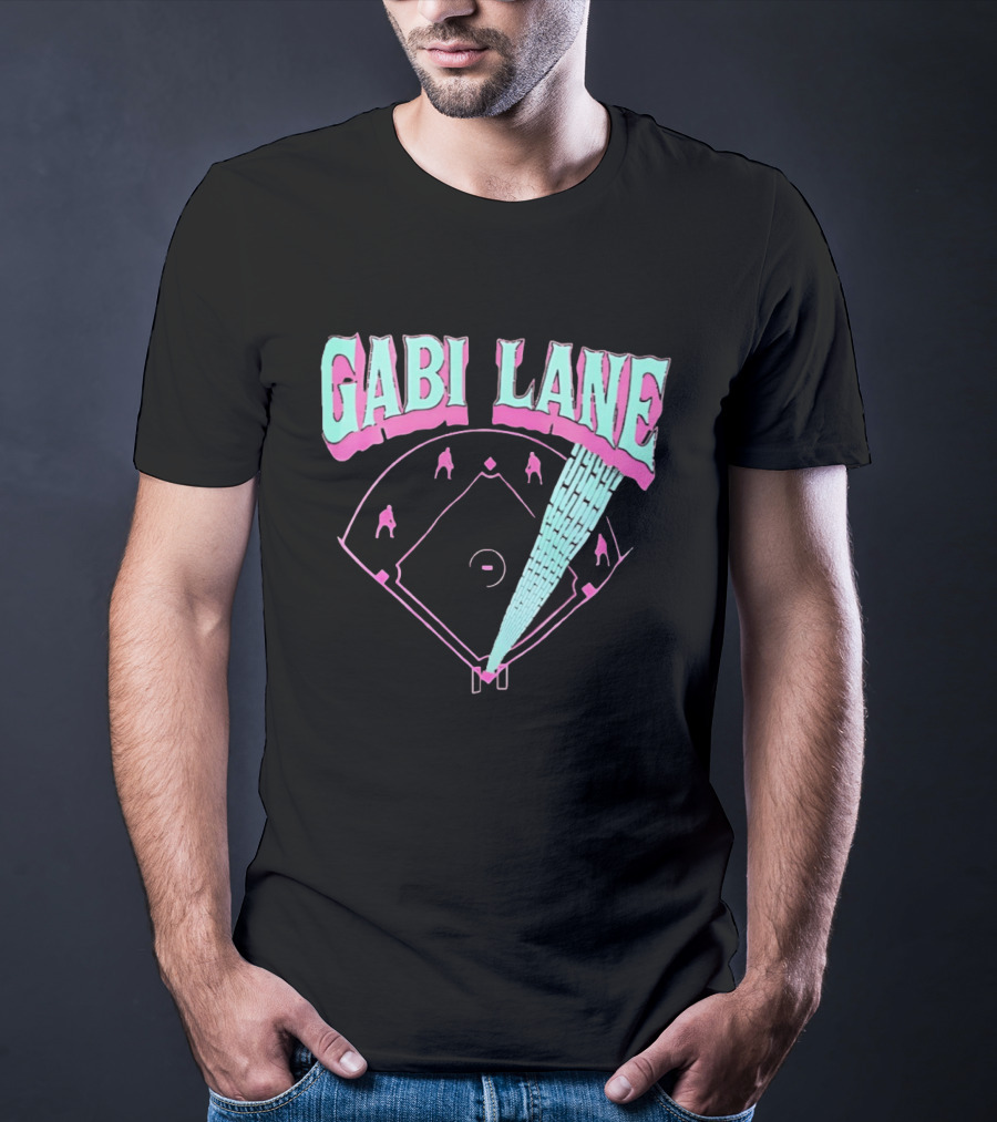 Gabi Lane Baseball Field Diamond Players T-Shirt