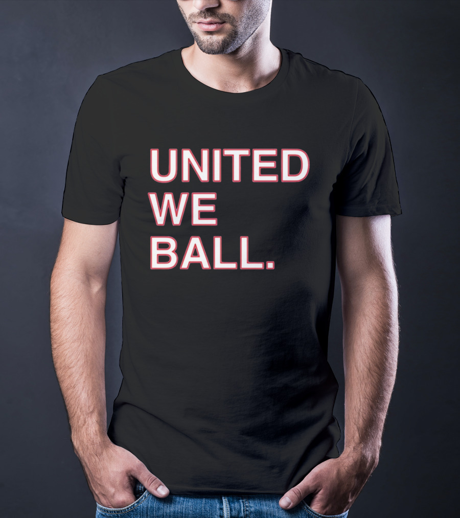 United We Ball Basketball Teamwork Sports Motivation T-Shirt