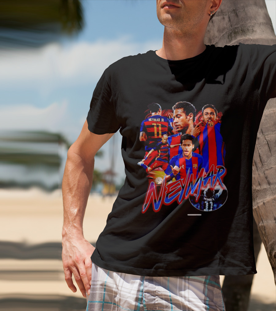 Neymar Jr Barcelona Iconic Football Legend T-Shirt