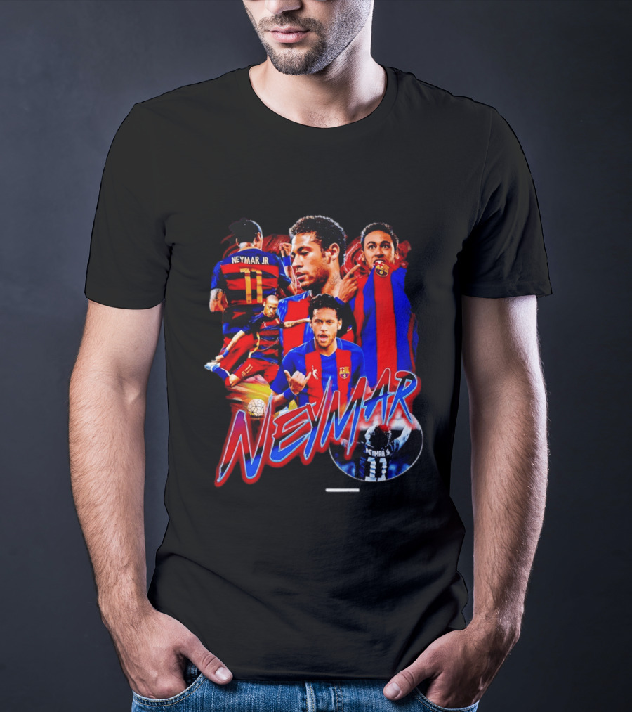 Neymar Jr Barcelona Iconic Football Legend T-Shirt