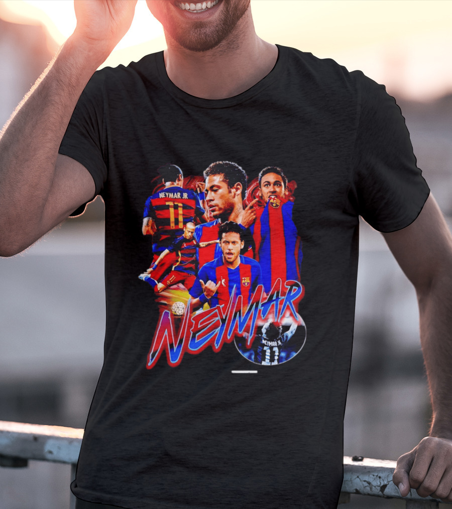 Neymar Jr Barcelona Iconic Football Legend T-Shirt