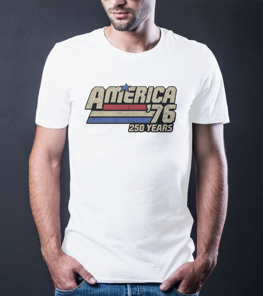America '76 Vintage Patriotic 250 Years Celebration T-Shirt