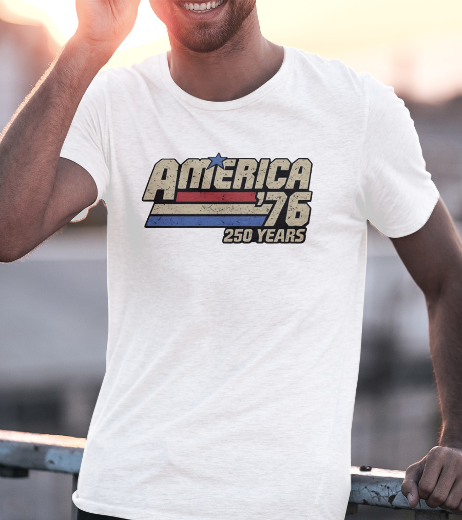 America '76 Vintage Patriotic 250 Years Celebration T-Shirt