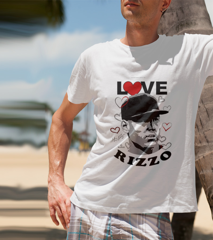 Love Heart Anthony Rizzo New York Yankees Baseball T-Shirt
