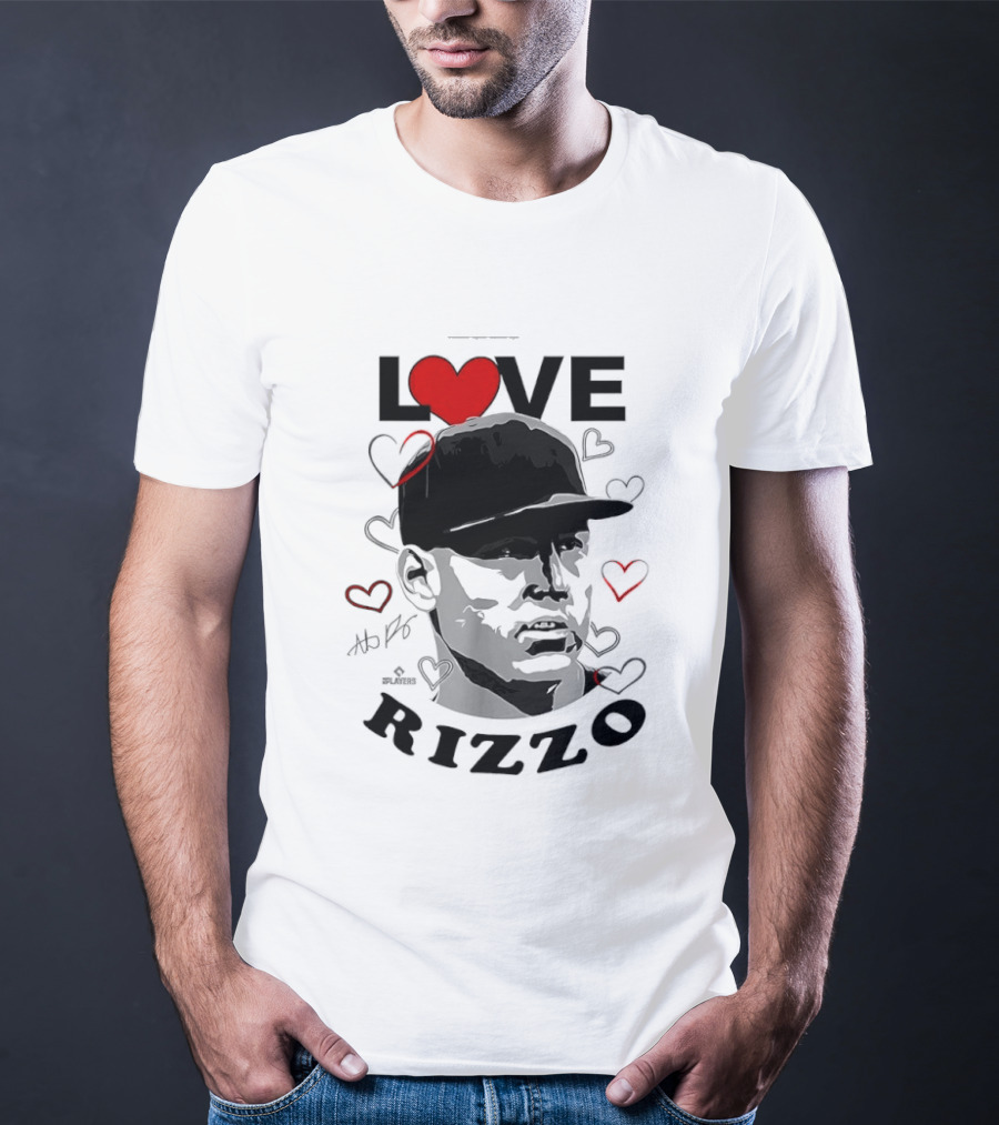 Love Heart Anthony Rizzo New York Yankees Baseball T-Shirt