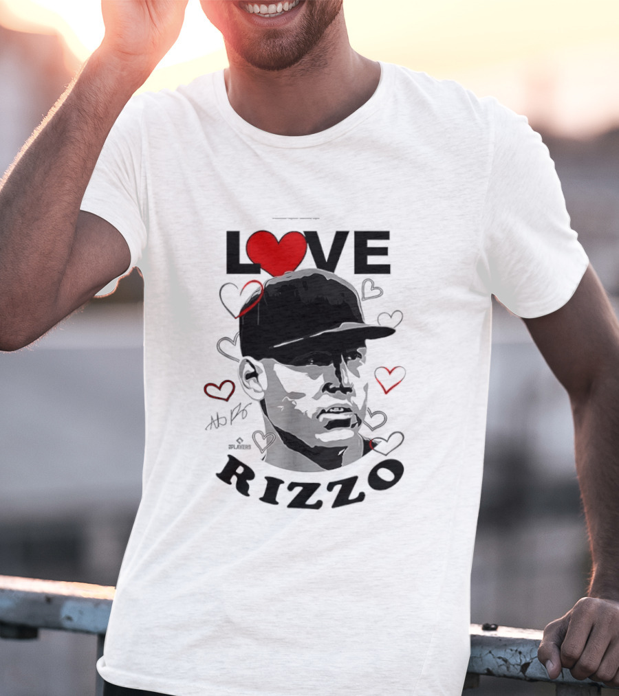 Love Heart Anthony Rizzo New York Yankees Baseball T-Shirt