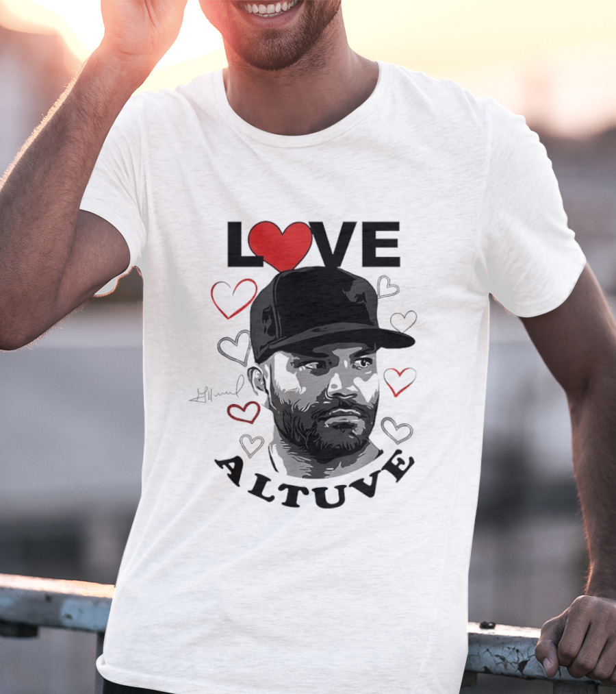 Love Altuve Houston Baseball Heart T-Shirt