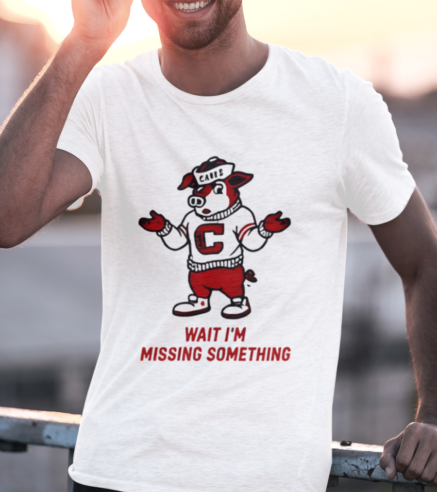 Carolina Hurricanes Wait I'm Missing Something 2026 NHL Hockey C Sweater Pig T-Shirt