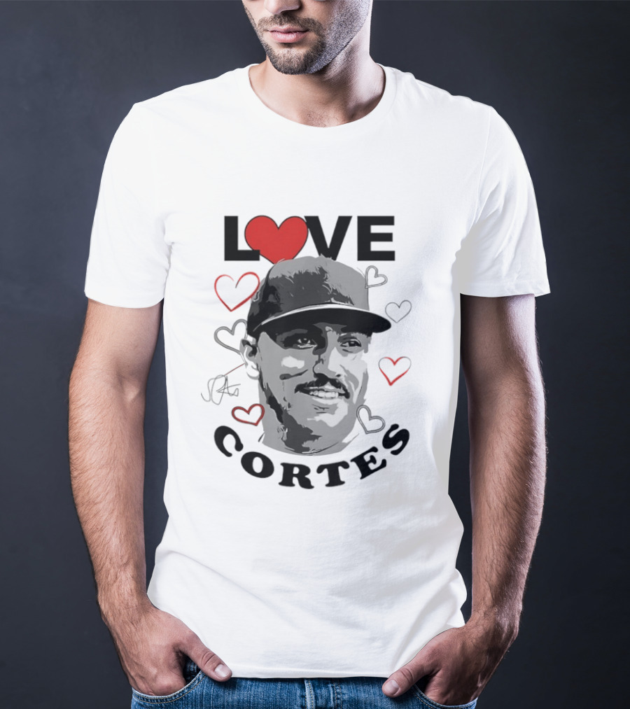 Love Nestor Cortes Yankees Baseball Heart T-Shirt