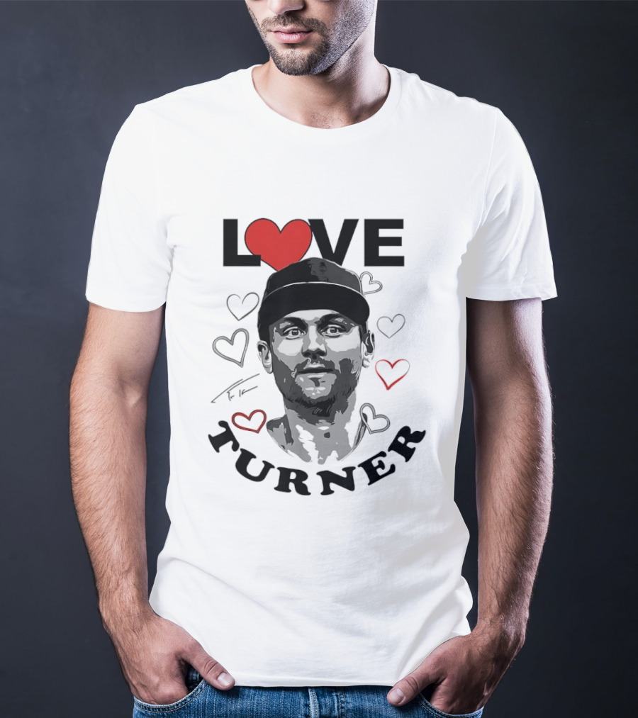 LOVE Trea Turner Philadelphia Phillies Baseball Heart T-Shirt