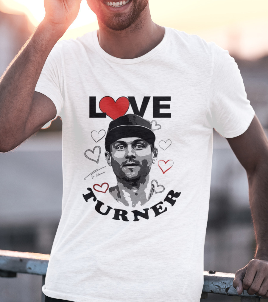 LOVE Trea Turner Philadelphia Phillies Baseball Heart T-Shirt