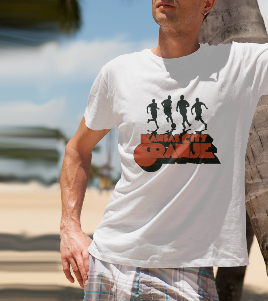 Kansas City Orange Soccer Silhouettes Made Mobb T-Shirt
