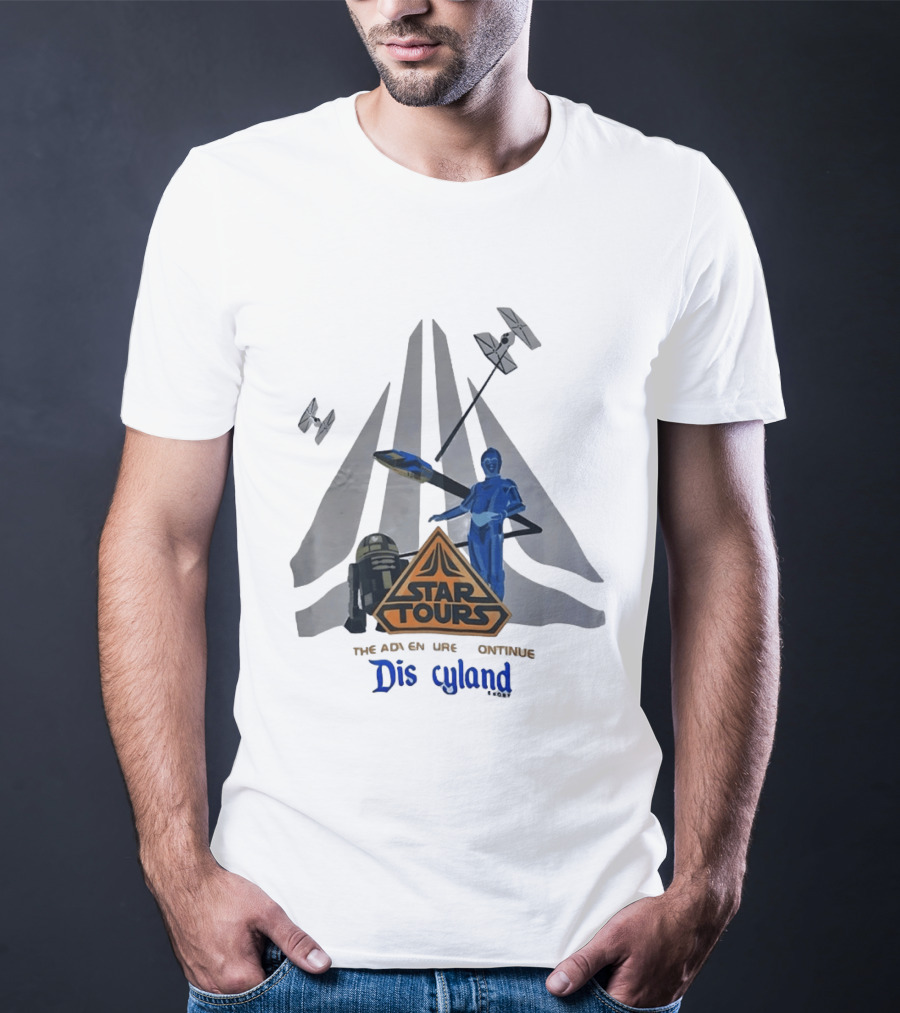 Star Tours The Adventures Continue Disneyland C 3PO R2 D2 T-Shirt