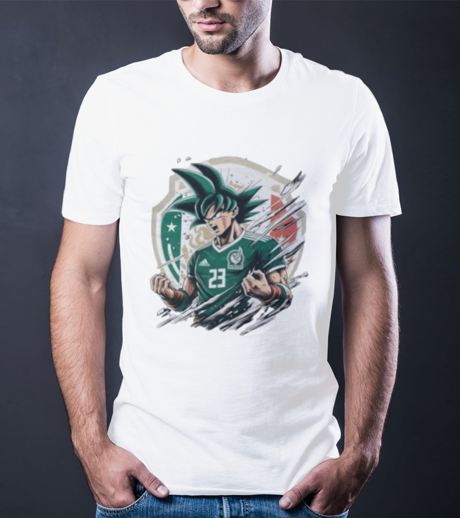 Mexico Football Vegeta Dragon Ball Anime Fusion T-Shirt