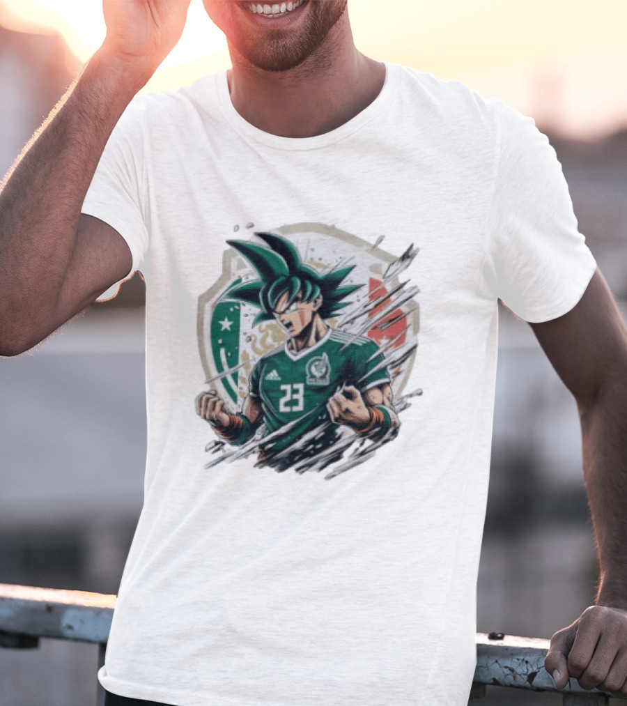 Mexico Football Vegeta Dragon Ball Anime Fusion T-Shirt