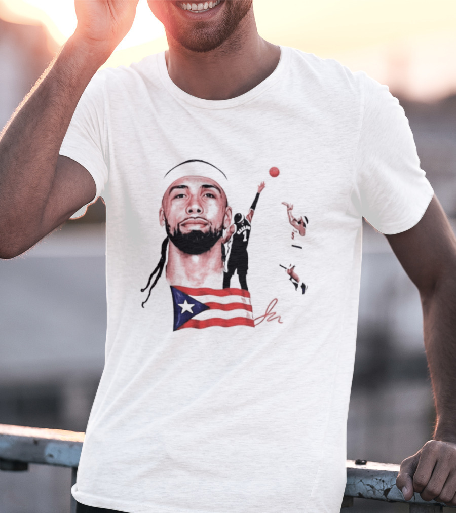 Jose Alvarado Puerto Rican Flag New York Knicks Basketball T-Shirt