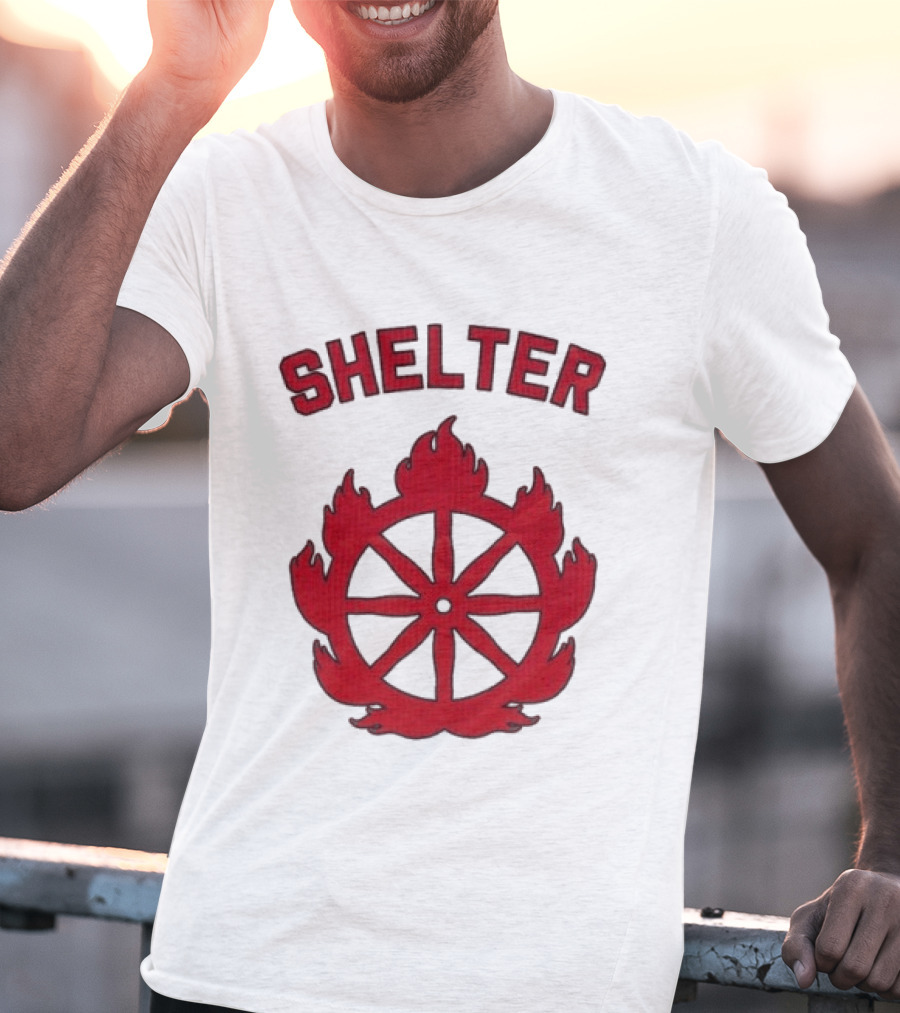 Shelter Mantra 95 Flaming Wheel T-Shirt