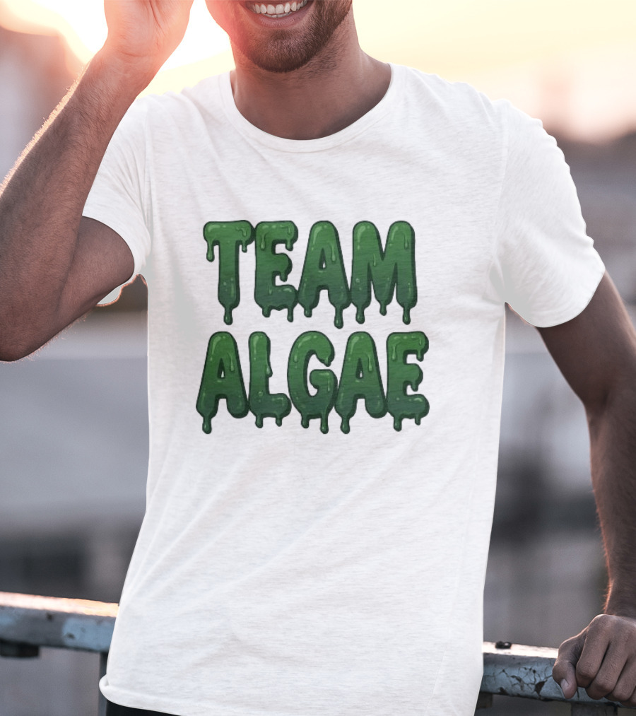 Team Algae Slimy Green Drip Humor T-Shirt