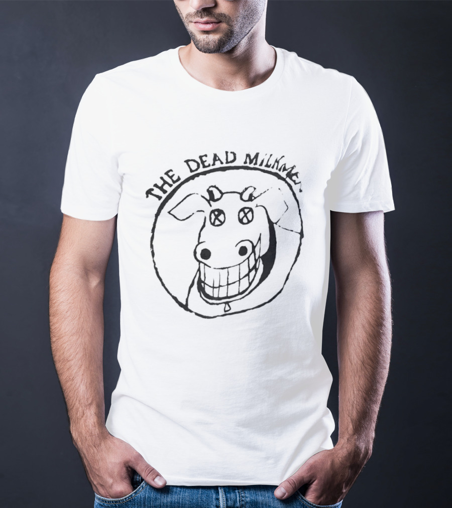 The Dead Milkmen Smiling Cow Drawing T-Shirt
