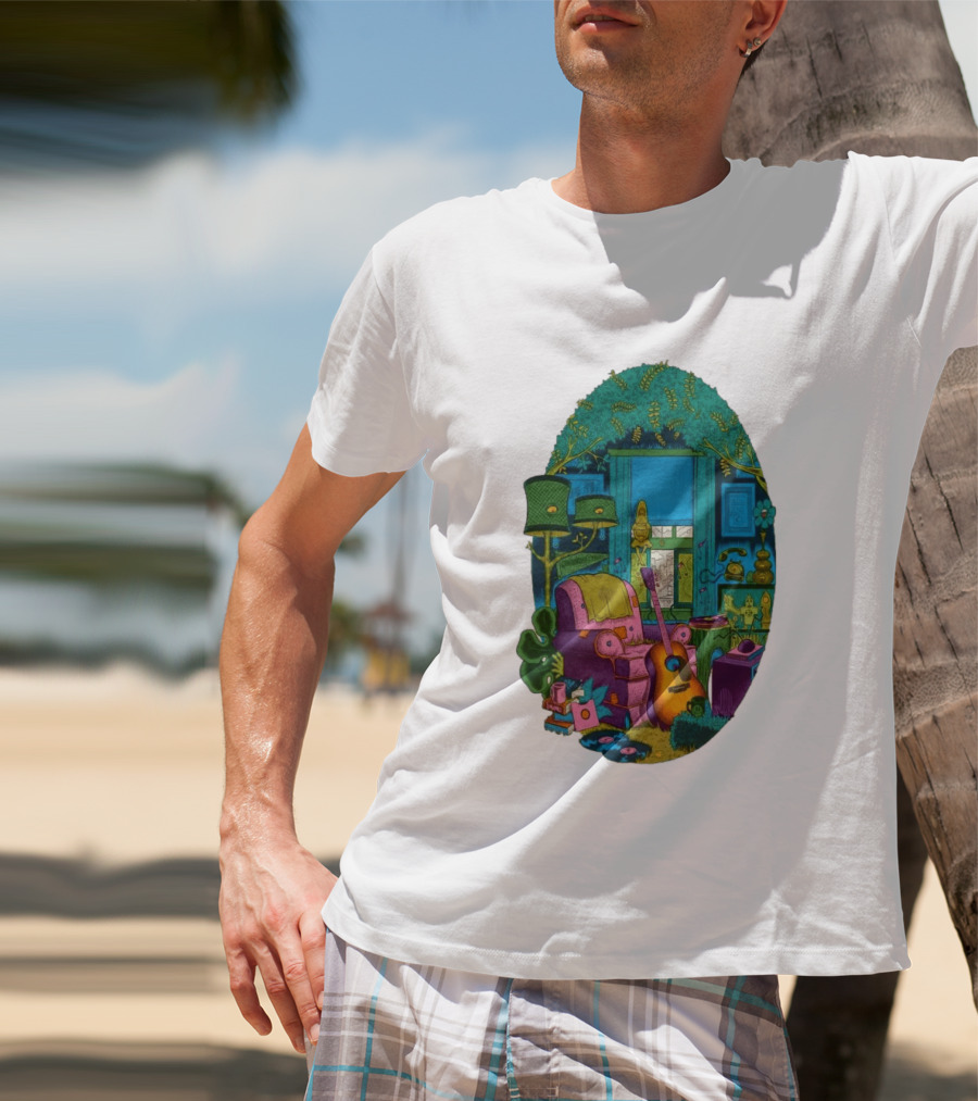 Trey Anastasio June 20 2026 Kleinhans Music Hall Buffalo NY Concert Acoustic Guitar Retro Living Room Aesthetic T-Shirt