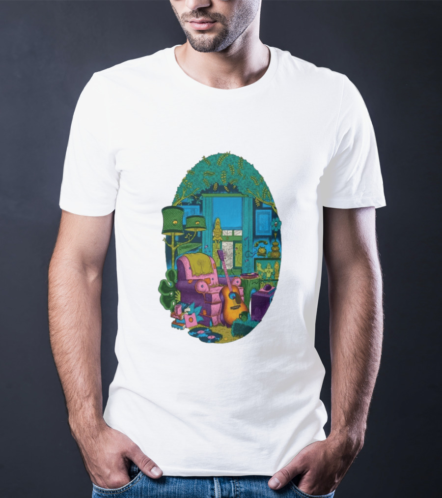Trey Anastasio June 20 2026 Kleinhans Music Hall Buffalo NY Concert Acoustic Guitar Retro Living Room Aesthetic T-Shirt
