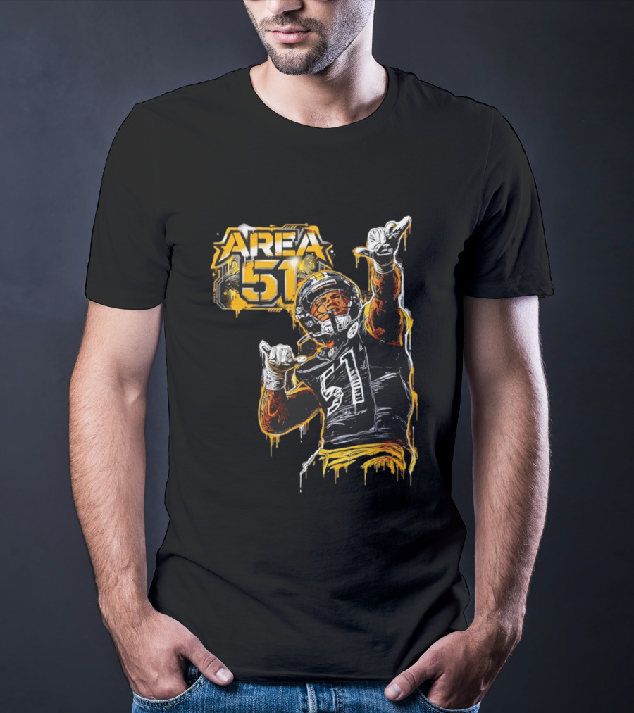 Area 51 Nick Herbig Pittsburgh Steelers Player Football 51 T-Shirt