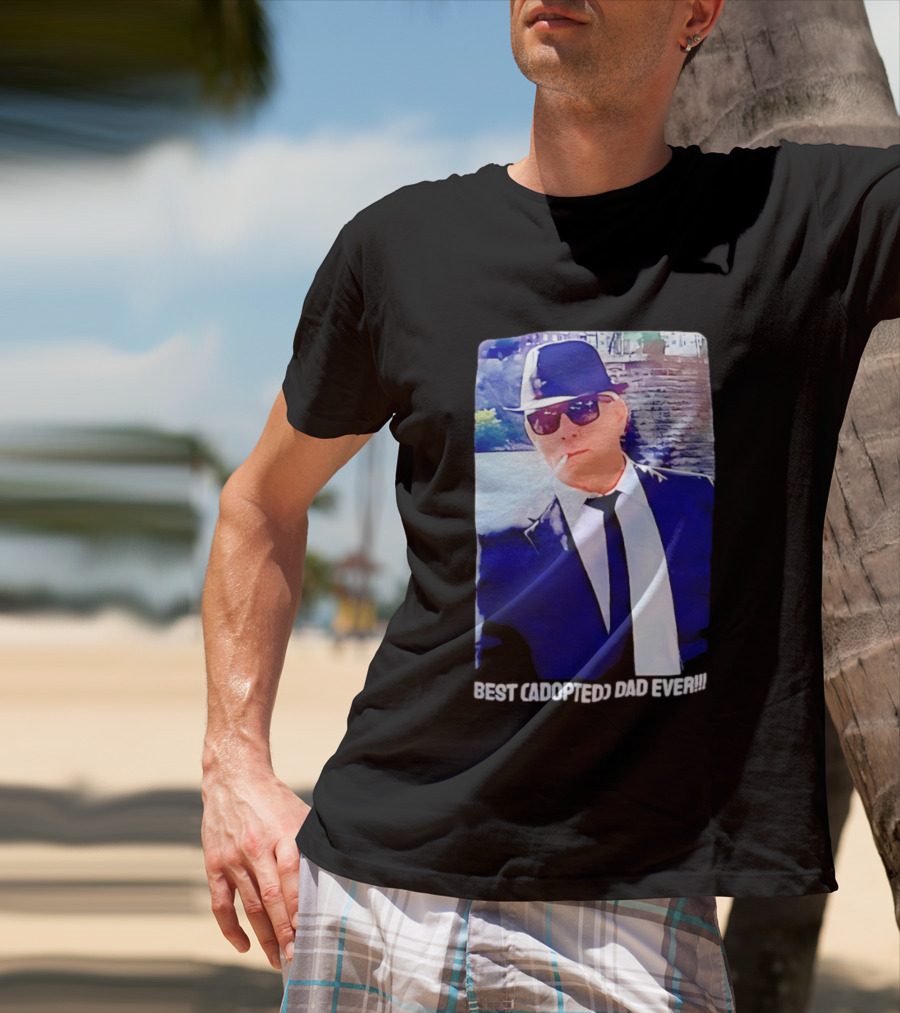 Blues Brothers Best Cadopted Dad Ever T-Shirt